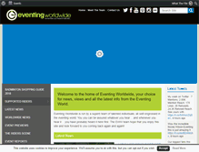 Tablet Screenshot of eventingworldwide.com